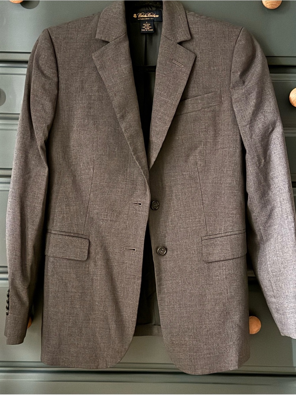 Brooks Brothers Women’s Wool Blazer. Gray - size 2.